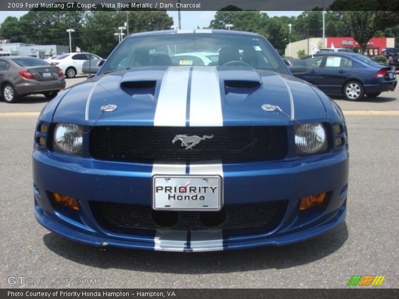 Vista Blue Metallic / Dark Charcoal 2009 Ford Mustang GT Coupe