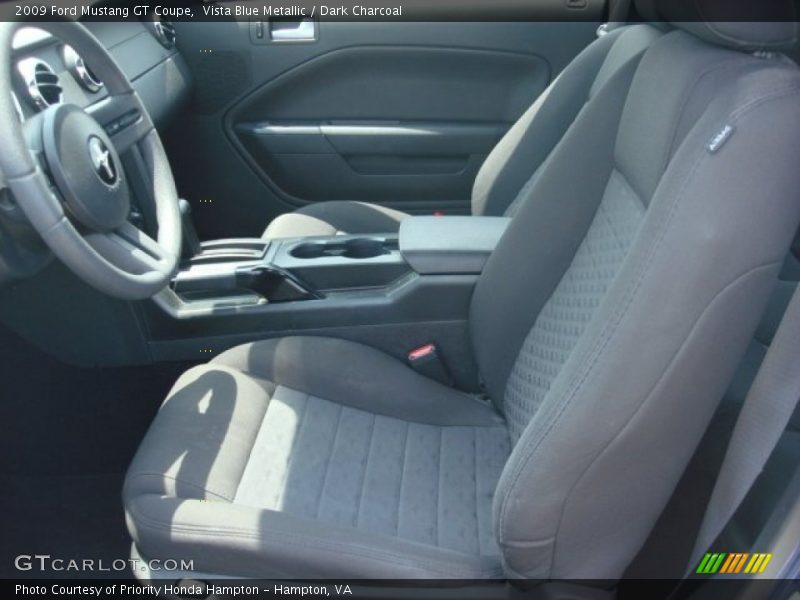 Vista Blue Metallic / Dark Charcoal 2009 Ford Mustang GT Coupe