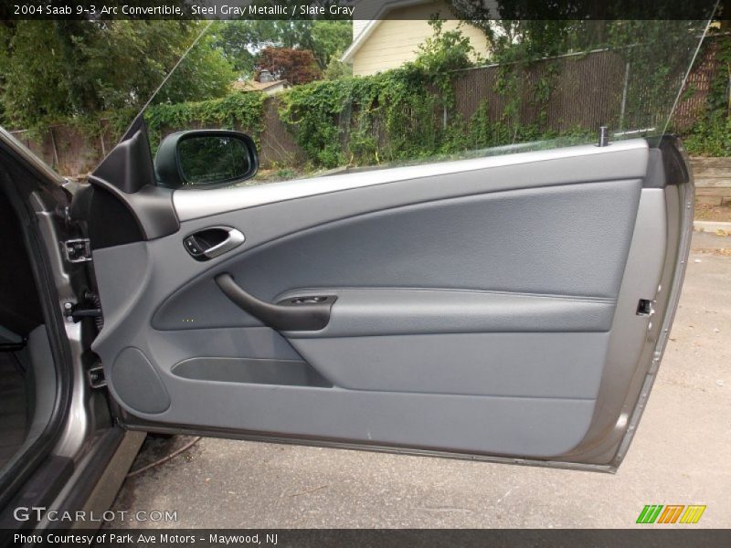 Steel Gray Metallic / Slate Gray 2004 Saab 9-3 Arc Convertible