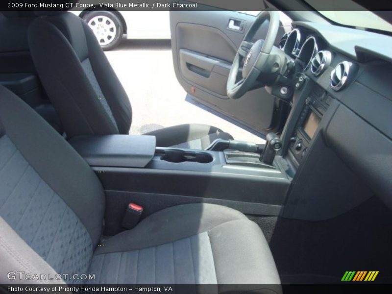 Vista Blue Metallic / Dark Charcoal 2009 Ford Mustang GT Coupe