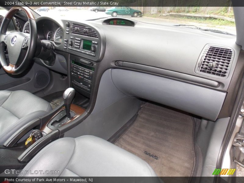 Steel Gray Metallic / Slate Gray 2004 Saab 9-3 Arc Convertible