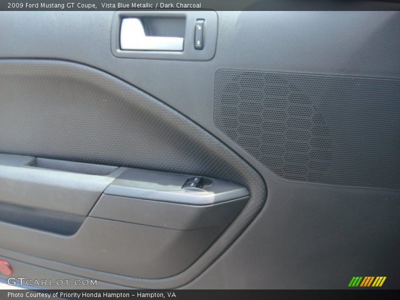 Vista Blue Metallic / Dark Charcoal 2009 Ford Mustang GT Coupe