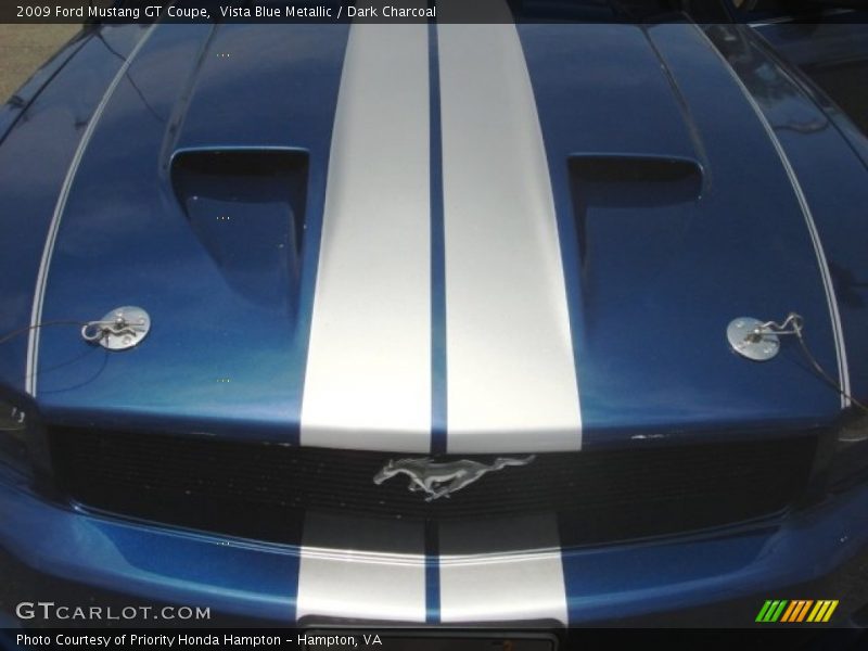 Vista Blue Metallic / Dark Charcoal 2009 Ford Mustang GT Coupe