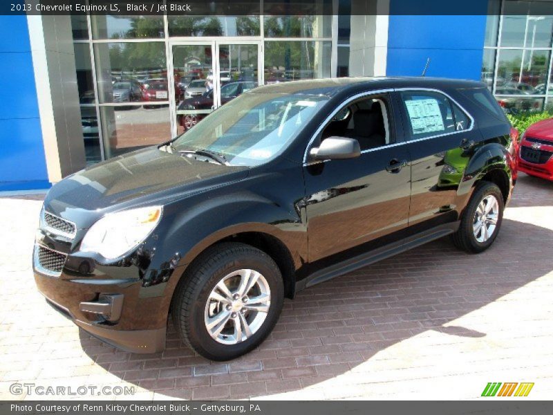 Black / Jet Black 2013 Chevrolet Equinox LS