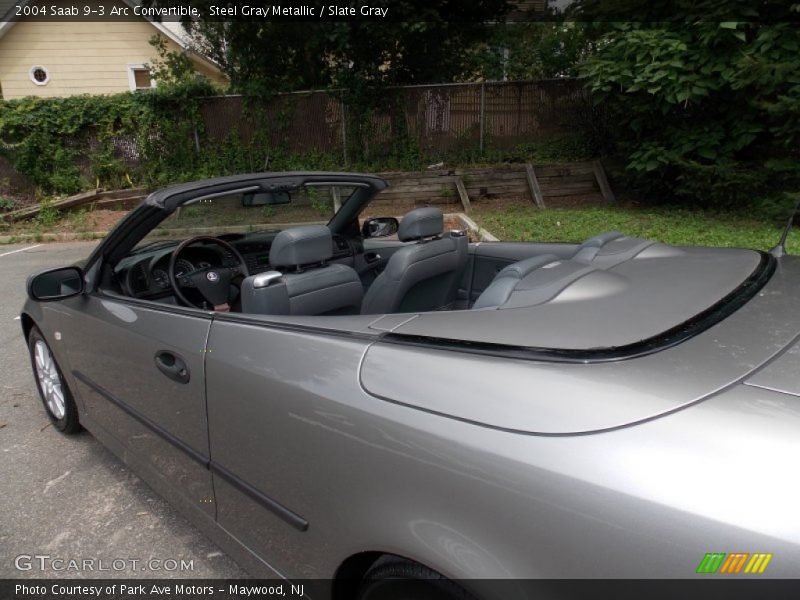 Steel Gray Metallic / Slate Gray 2004 Saab 9-3 Arc Convertible