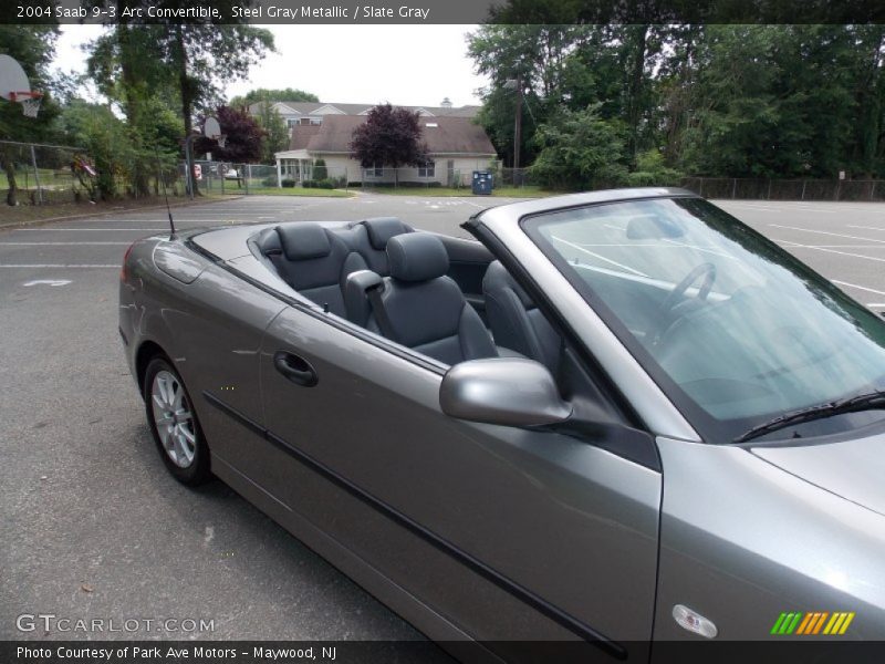 Steel Gray Metallic / Slate Gray 2004 Saab 9-3 Arc Convertible