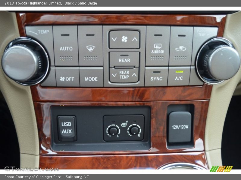 Black / Sand Beige 2013 Toyota Highlander Limited