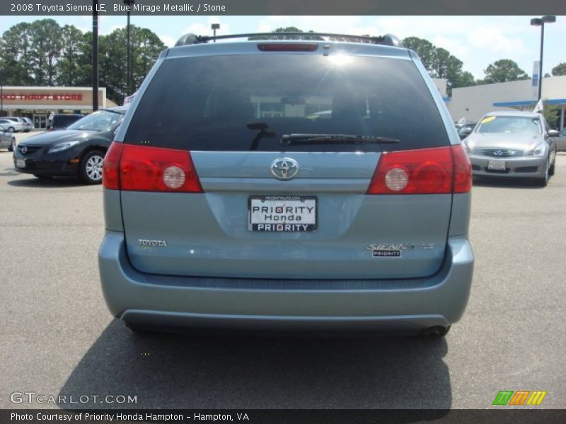 Blue Mirage Metallic / Stone 2008 Toyota Sienna LE
