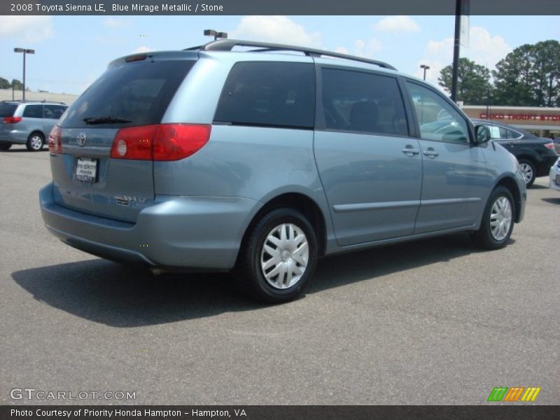 Blue Mirage Metallic / Stone 2008 Toyota Sienna LE