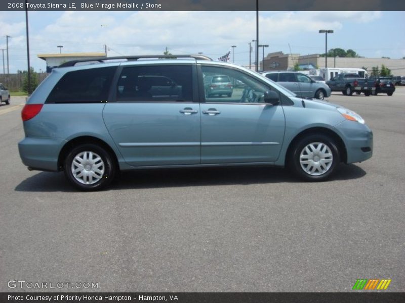 Blue Mirage Metallic / Stone 2008 Toyota Sienna LE