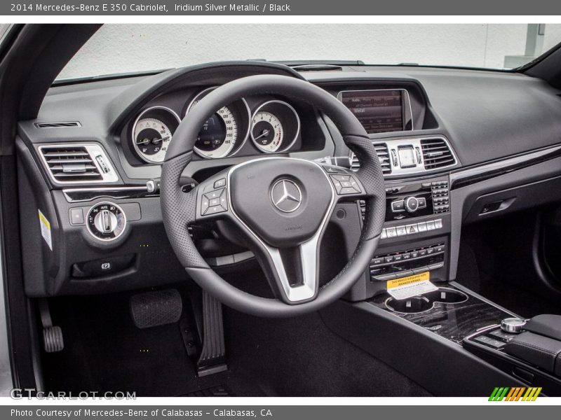 Iridium Silver Metallic / Black 2014 Mercedes-Benz E 350 Cabriolet