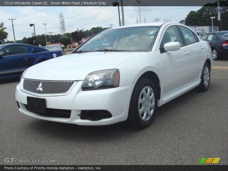 Dover White Pearl / Medium Gray 2010 Mitsubishi Galant ES