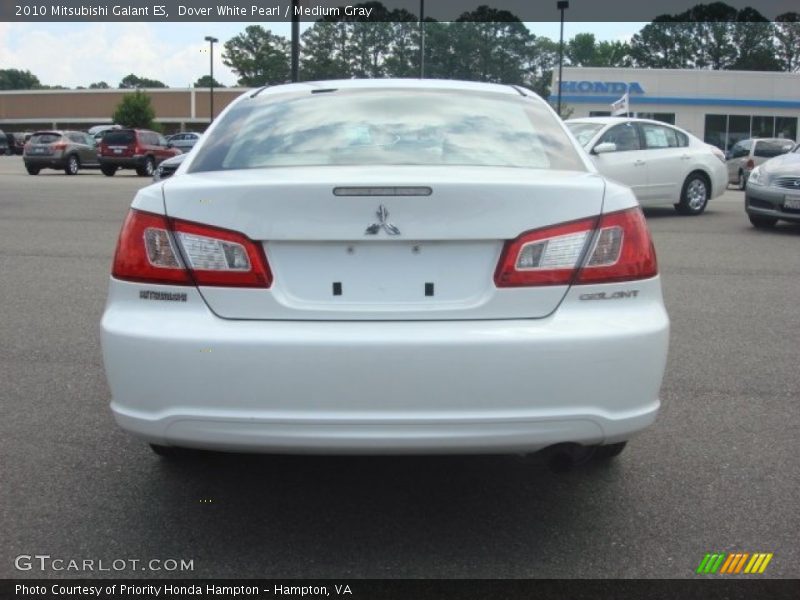 Dover White Pearl / Medium Gray 2010 Mitsubishi Galant ES