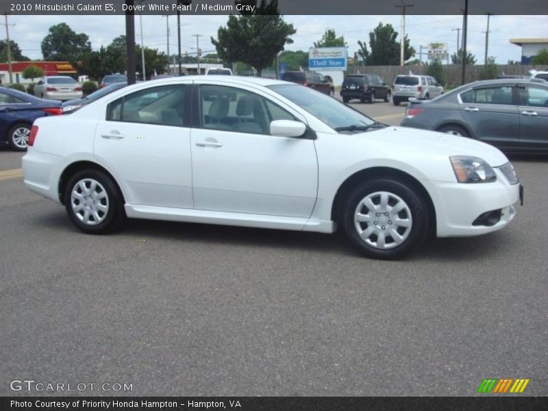 Dover White Pearl / Medium Gray 2010 Mitsubishi Galant ES