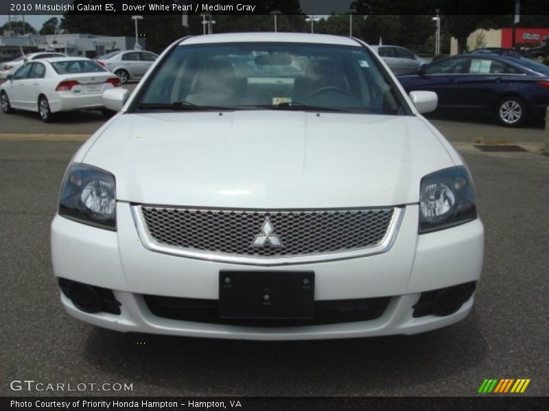 Dover White Pearl / Medium Gray 2010 Mitsubishi Galant ES