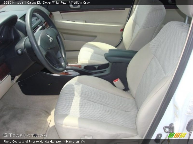 Dover White Pearl / Medium Gray 2010 Mitsubishi Galant ES