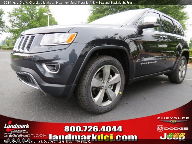 Maximum Steel Metallic / New Zealand Black/Light Frost 2014 Jeep Grand Cherokee Limited