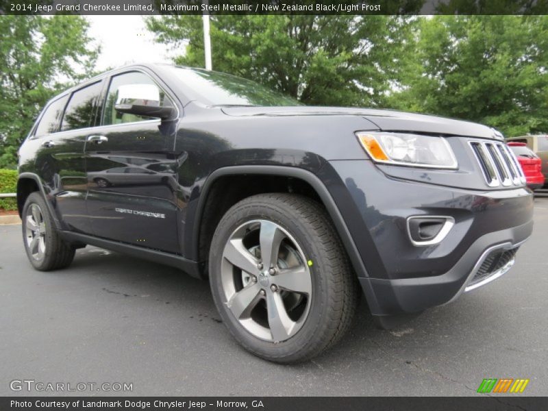 Maximum Steel Metallic / New Zealand Black/Light Frost 2014 Jeep Grand Cherokee Limited