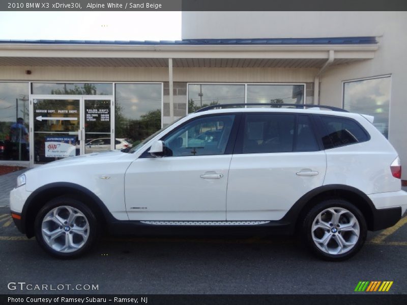 Alpine White / Sand Beige 2010 BMW X3 xDrive30i