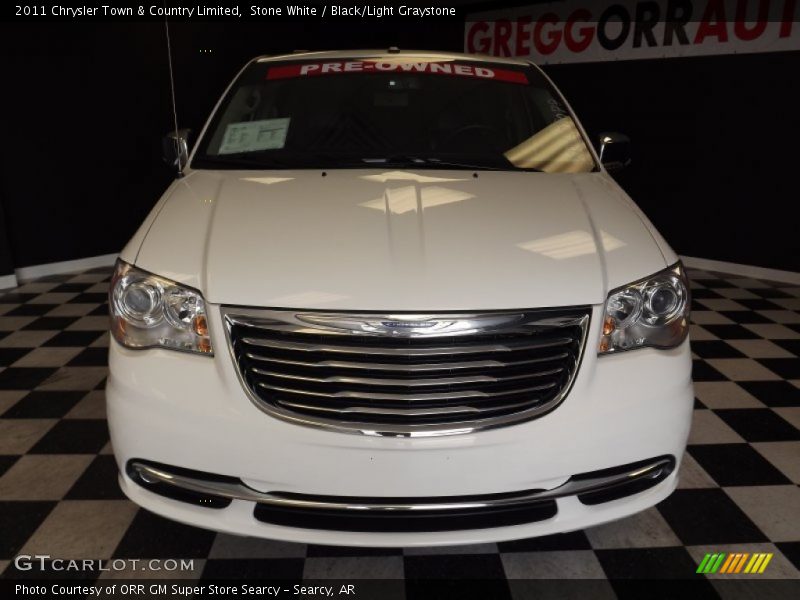 Stone White / Black/Light Graystone 2011 Chrysler Town & Country Limited