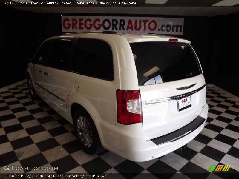 Stone White / Black/Light Graystone 2011 Chrysler Town & Country Limited