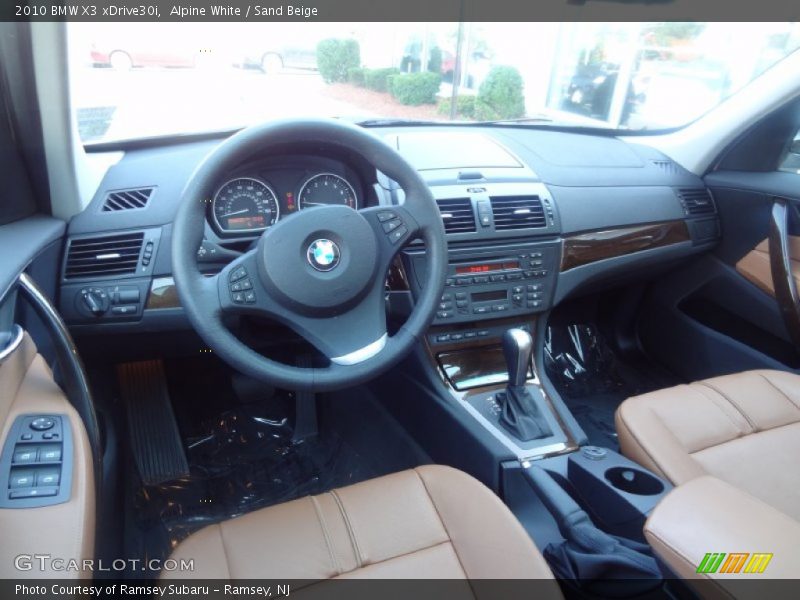 Alpine White / Sand Beige 2010 BMW X3 xDrive30i