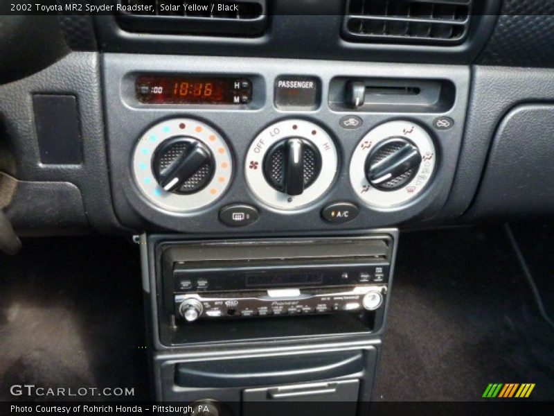 Controls of 2002 MR2 Spyder Roadster