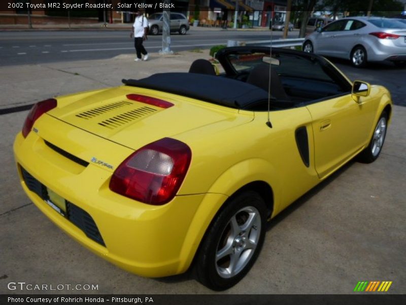 Solar Yellow / Black 2002 Toyota MR2 Spyder Roadster
