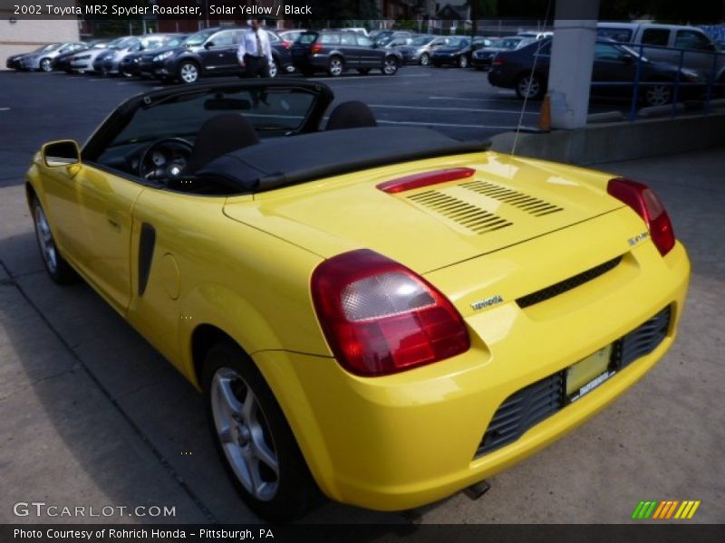 Solar Yellow / Black 2002 Toyota MR2 Spyder Roadster