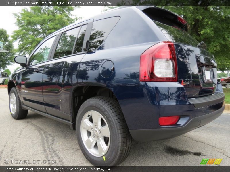 True Blue Pearl / Dark Slate Gray 2014 Jeep Compass Latitude