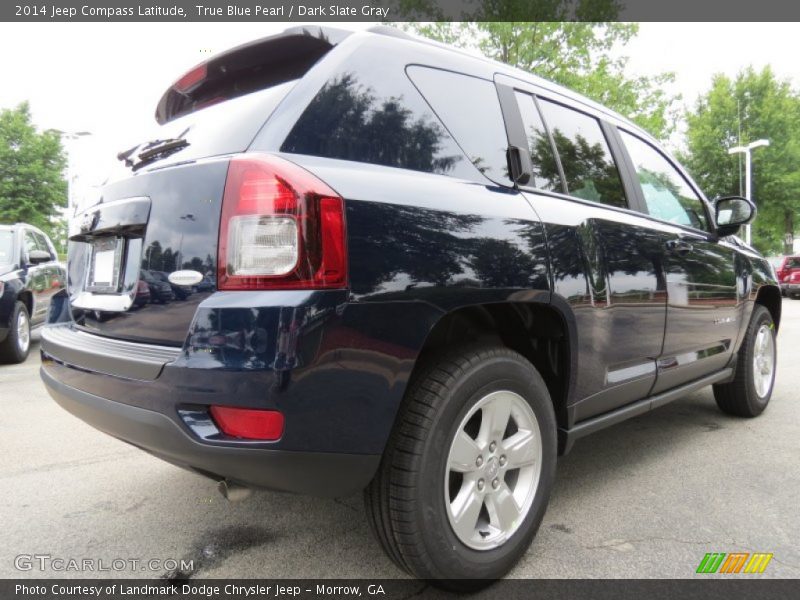 True Blue Pearl / Dark Slate Gray 2014 Jeep Compass Latitude