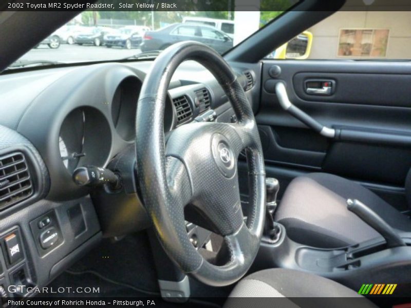 Solar Yellow / Black 2002 Toyota MR2 Spyder Roadster