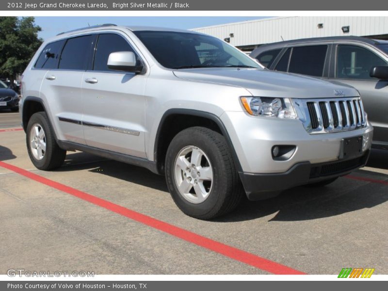 Bright Silver Metallic / Black 2012 Jeep Grand Cherokee Laredo