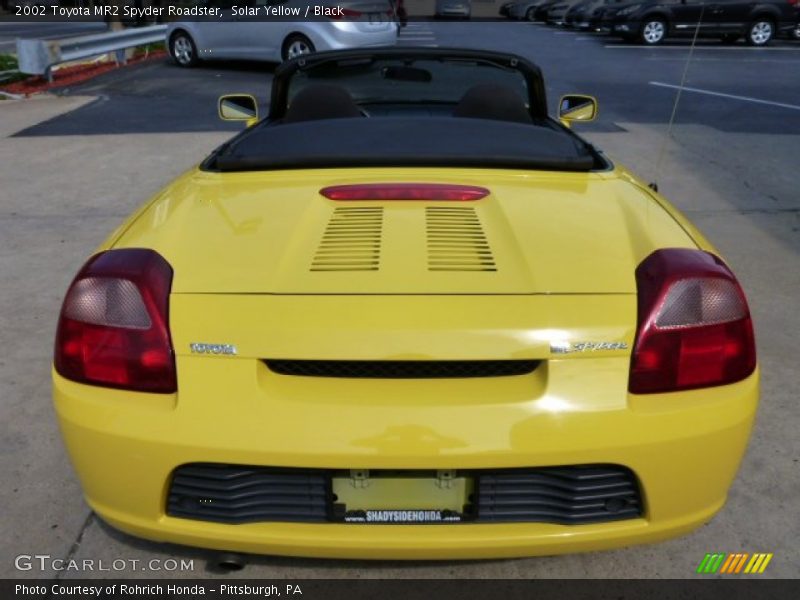 Solar Yellow / Black 2002 Toyota MR2 Spyder Roadster