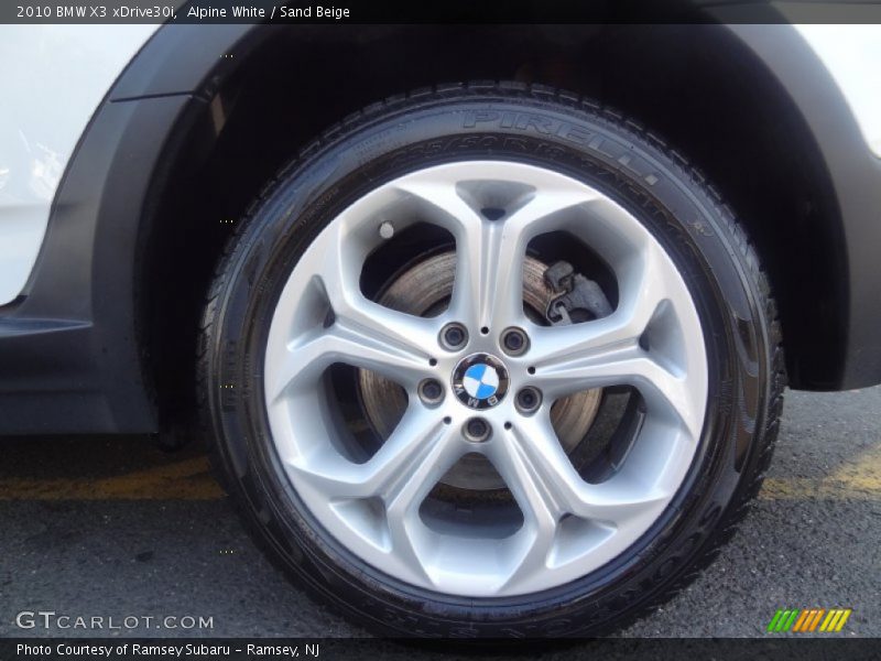 Alpine White / Sand Beige 2010 BMW X3 xDrive30i