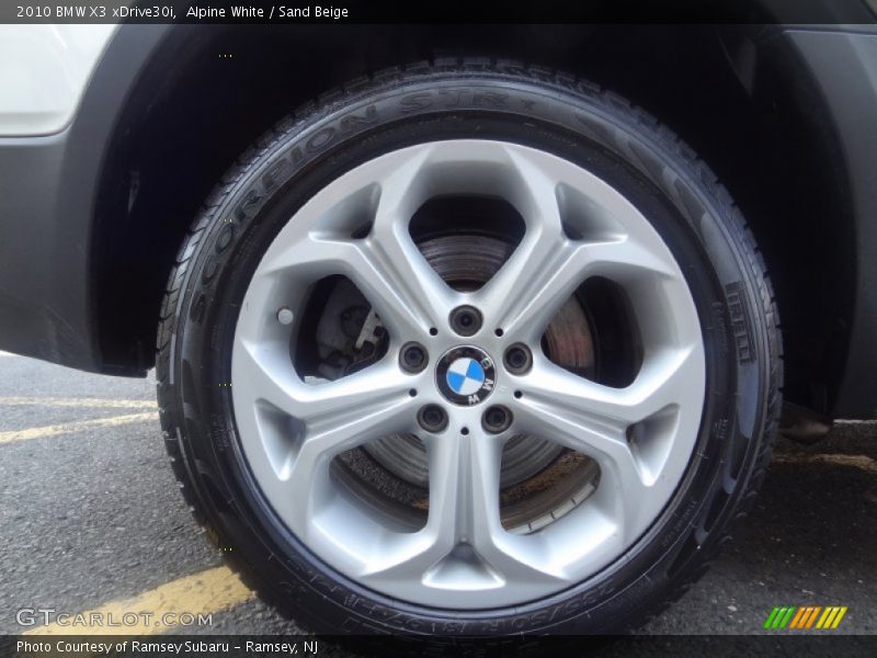 Alpine White / Sand Beige 2010 BMW X3 xDrive30i