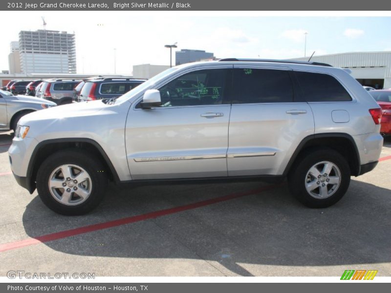 Bright Silver Metallic / Black 2012 Jeep Grand Cherokee Laredo