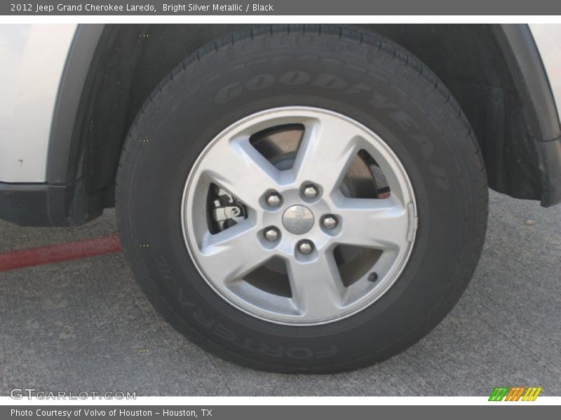 Bright Silver Metallic / Black 2012 Jeep Grand Cherokee Laredo