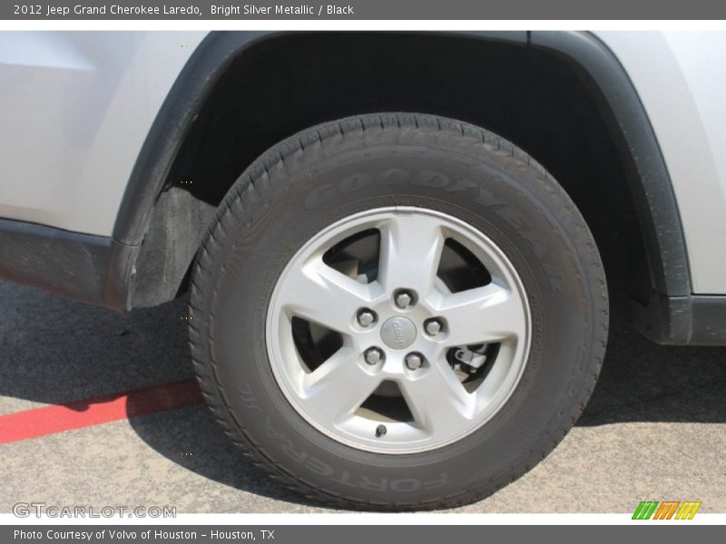 Bright Silver Metallic / Black 2012 Jeep Grand Cherokee Laredo
