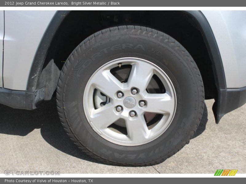 Bright Silver Metallic / Black 2012 Jeep Grand Cherokee Laredo