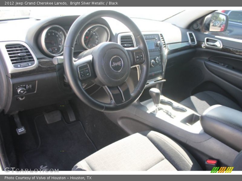 Bright Silver Metallic / Black 2012 Jeep Grand Cherokee Laredo