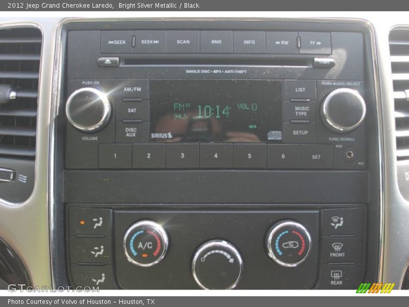 Bright Silver Metallic / Black 2012 Jeep Grand Cherokee Laredo