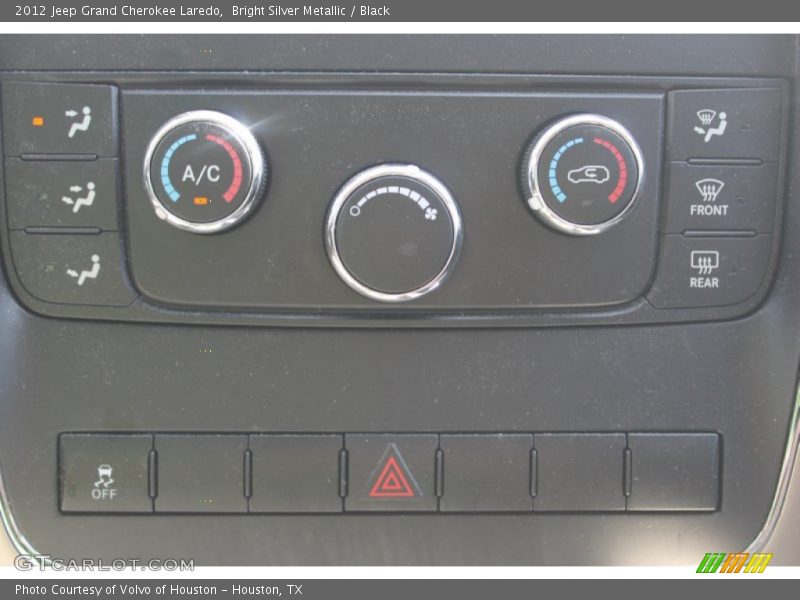 Bright Silver Metallic / Black 2012 Jeep Grand Cherokee Laredo