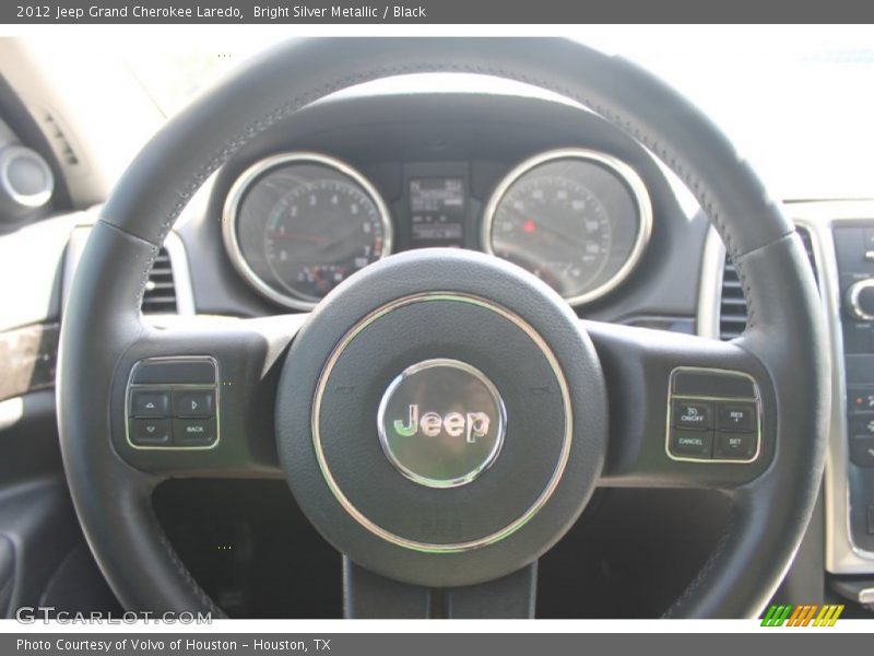 Bright Silver Metallic / Black 2012 Jeep Grand Cherokee Laredo