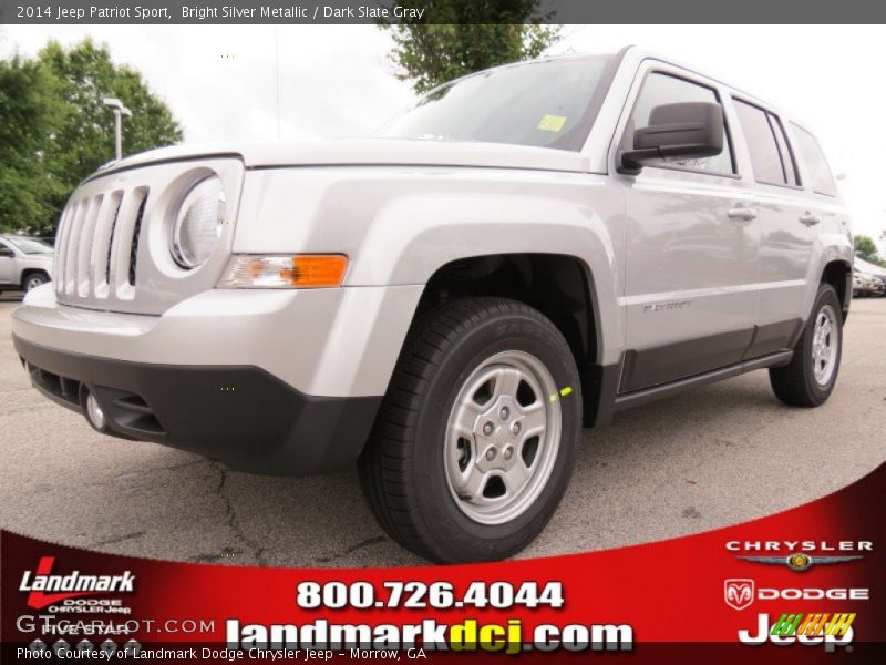 Bright Silver Metallic / Dark Slate Gray 2014 Jeep Patriot Sport