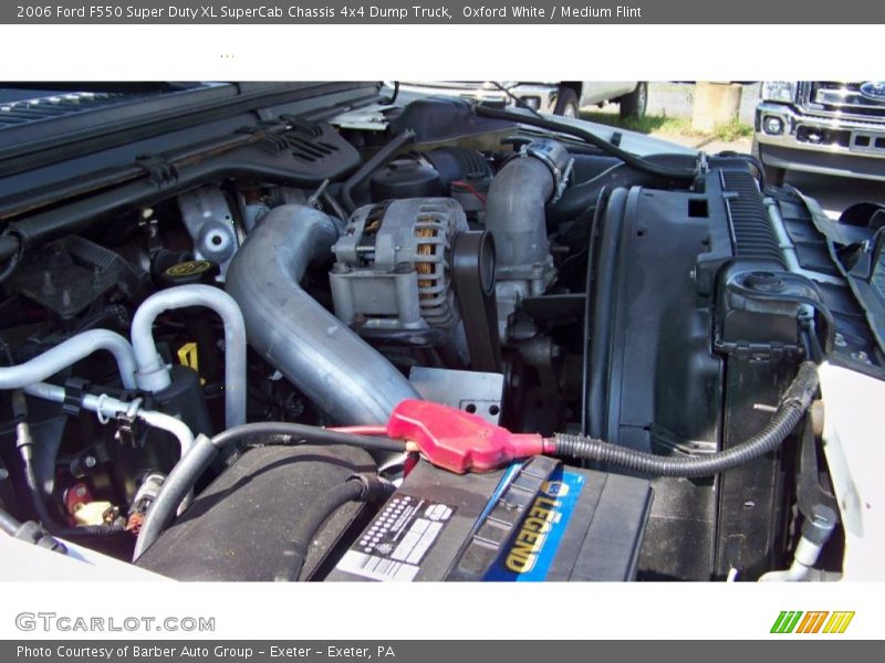 Oxford White / Medium Flint 2006 Ford F550 Super Duty XL SuperCab Chassis 4x4 Dump Truck