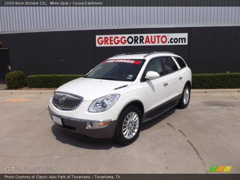 White Opal / Cocoa/Cashmere 2009 Buick Enclave CXL