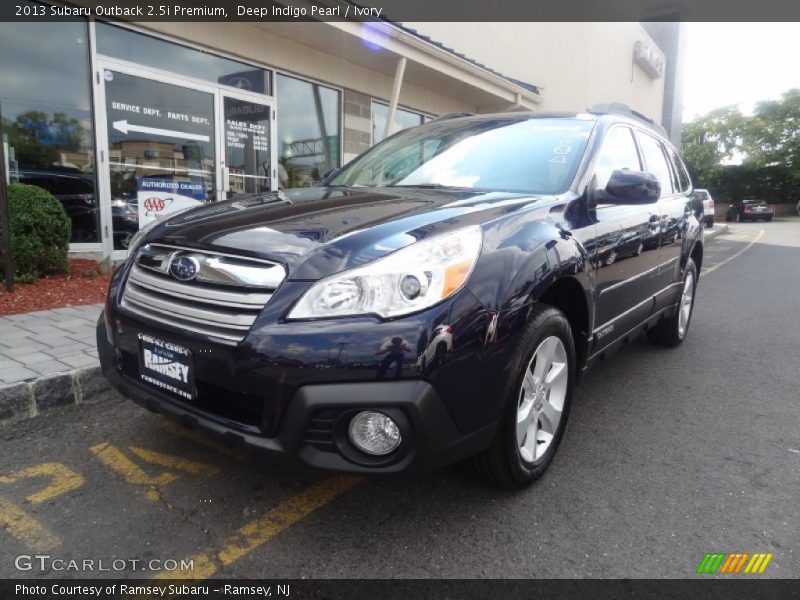 Deep Indigo Pearl / Ivory 2013 Subaru Outback 2.5i Premium