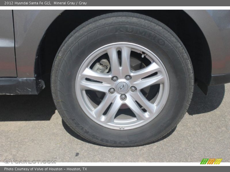 Mineral Gray / Gray 2012 Hyundai Santa Fe GLS