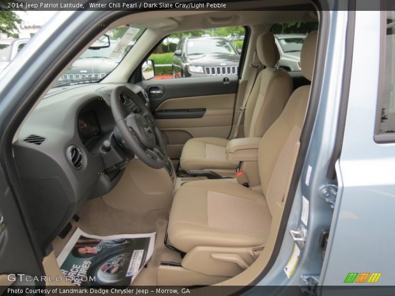 Winter Chill Pearl / Dark Slate Gray/Light Pebble 2014 Jeep Patriot Latitude